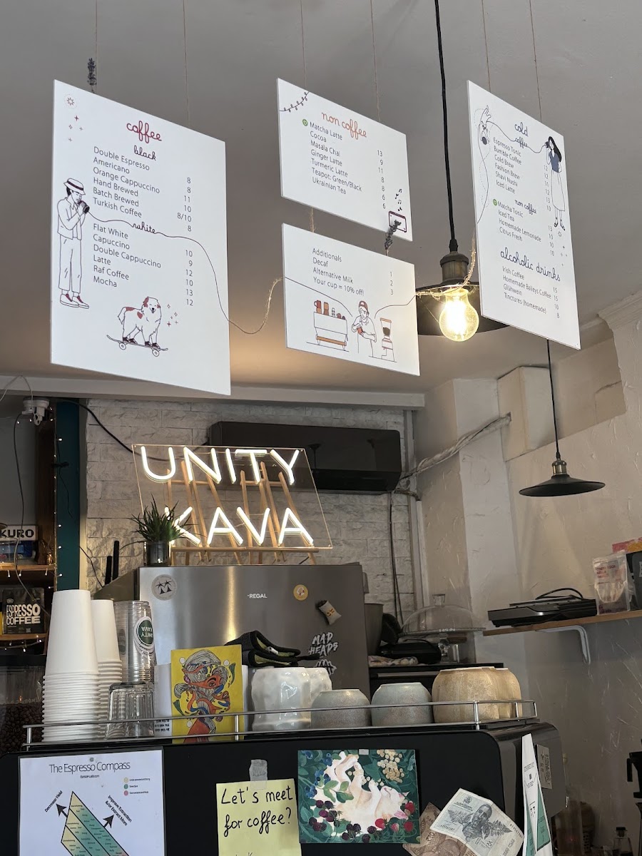 Menu Unity Kava-10